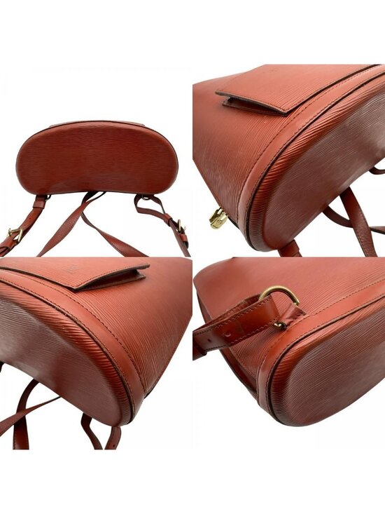 Louis Vuitton Epi Backpack Purse Leather Brown Gold Woman U6 main image 8